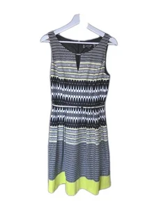 Principles Ben De Lisi A-Line Dress Black Mix Size 12 Summer Women's Sleeveless - Picture 1 of 11