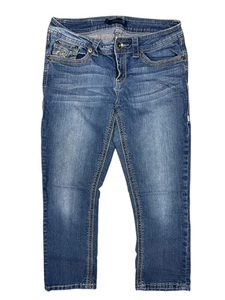 Seven7 Skinny Jeans Capris 8 Blue Denim - Picture 1 of 7