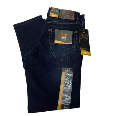 Pantalones de mezclilla Lee de pierna cónica índigo Galaxy talla 10 calce ajustado nuevos con etiquetas Foto 1 de 4