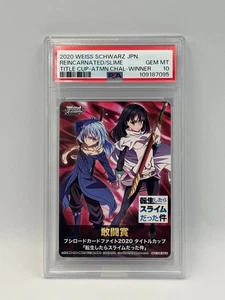PSA10 That Time I Got Reincarnated As A Slime Weiss Schwarz Winner Japanese - Picture 1 of 5