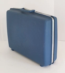 Maleta de equipaje rígida Samsonite azul vintage para decoración exhibición accesorios de almacenamiento - Imagen 1 de 7
