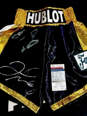 Floyd Mayweather Jr. Signed Autographed Boxing Trunks JSA Authenticated - Image 1 of 2