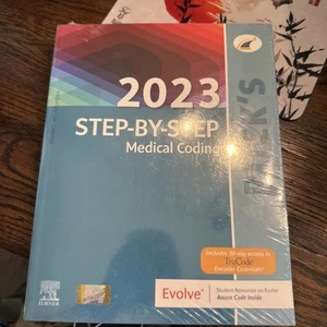 Buck's 2023 Step-by-Step Medical Coding by Elsevier Brand New & Shrink Wrapped - Picture 1 of 4