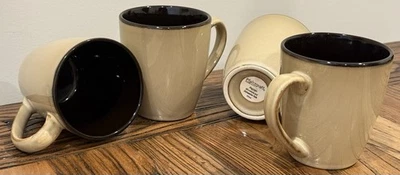 4 canecas de café Pfaltzgraff Everyday Payton bronzeado e marrom grés - 2146 - Imagem 1 de 3