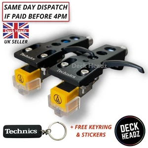 2 x Technics Headshell Genuine Audio Technica AT-91 Cartridge & Stylus + GIFTS - Picture 1 of 6