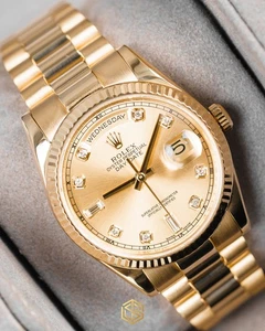 Rolex 118238 Day-Date 36 Champagne Diamond Dial 2015 Watch - Picture 1 of 7
