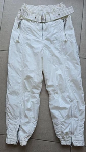 Vintage Ski 90’s JET SET Women White Pants Size 1 /S Ski Wear (W:28"-32") - Bild 1 von 20
