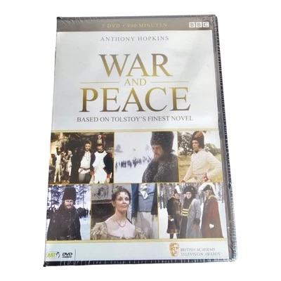 War & Peace (DVD, 2008) 5 Disc Set Dutch Import Anthony Hopkins - Image 1 of 3