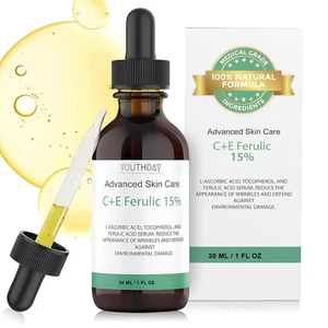 Vitamin C + E Ferulic Acid Face Serum W/ Hyaluronic Acid ( Medical Grade ) 30ML - Picture 1 of 11