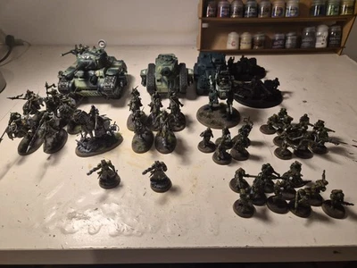 Warhammer 40k Astra Militarum Army Painted Miniatures - Image 1 of 4