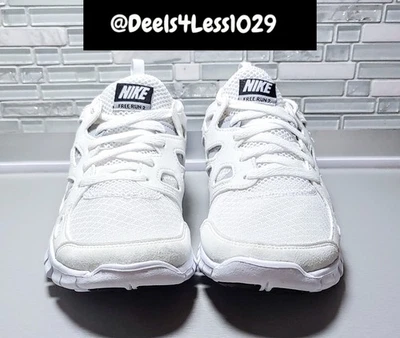 Nike Free Run 2 Womens Size 7.5/Kids 6Y White Black DD0163-100 - Image 1 of 4