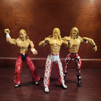 Shawn Michaels.  X 3.  WWE Jakks Ruthless  Best of 2005  Loose figures - Image 1 of 4