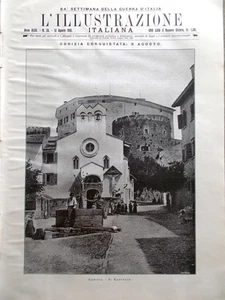 L'illustrazione Italiana 13 Agosto 1916 WW1 Conquista di Gorizia Rismondo Arte - Picture 1 of 1