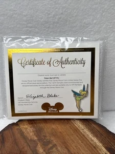 Spilla Tinker Bell Disney VIP Movie Club Spilla con certificato di autenticità - Foto 1 di 2