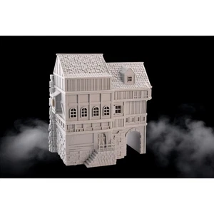 28mm or 32 mm Medieval Terrain Building, gray, fantasy wargaming model - Picture 1 of 11
