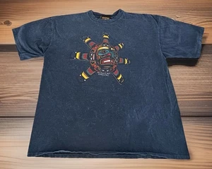 Vintage Kwa-Gulth Sun Mask Richard Hunt Art T-Shirt First Nations 1990s Rare - Picture 1 of 9