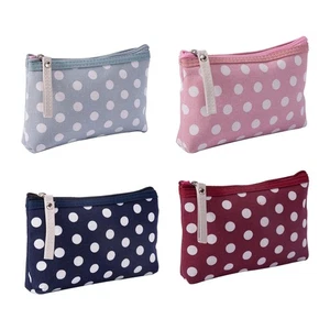 4 Stück Multifunktionale Canvas Tasche Reise Make-up Reißverschluss Geldbörse - Bild 1 von 12