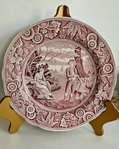Spode Archive Collection Georgian Series Red 'WOODMAN' Plate 10.25" - Picture 1 of 6