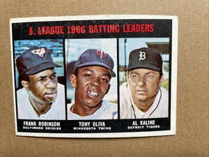 1967 Topps #239 - AL Bat Leaders: Frank Robinson, Al Kaline, Tony Oliva - Picture 1 of 2
