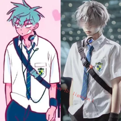 Anime Alien Stage Cosplay Till White Short-Sleeved Shirt Cotton Shirt Jk Jackets - Image 1 of 4