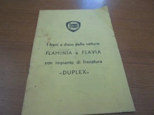 LANCIA FLAVIA FLAMINIA ALLEGATO FRENI A DISCO IMPIANTO DUPLEX - Foto 1 di 1