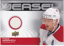 2010 Upper Deck #GJ2-AM Andrei Markov Game Jerseys Near mint or better