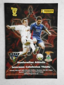 Dunfermline v Inverness 2004 Scottish Cup semi final replay at Aberdeen - Picture 1 of 1