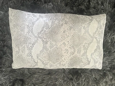 DRANSFIELD & ROSS HOUSE Decorative Snakeskin Pattern Lumber Pillow  12" x 18" - Image 1 of 4