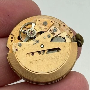 26.9mm Ronda Matic Cal 1239-21 Manual Wind Watch Movement Swiss Vintage PARTS - Picture 1 of 18