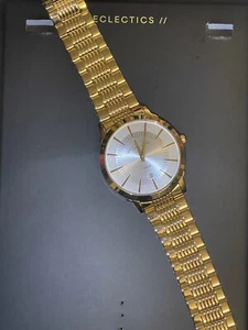 gold plated mens watch - Picture 1 of 2