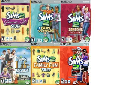 The Sims 2 Game Mac Holiday Glamour Life Stories Seasons Business 6 Games Lot - Image 1 of 4