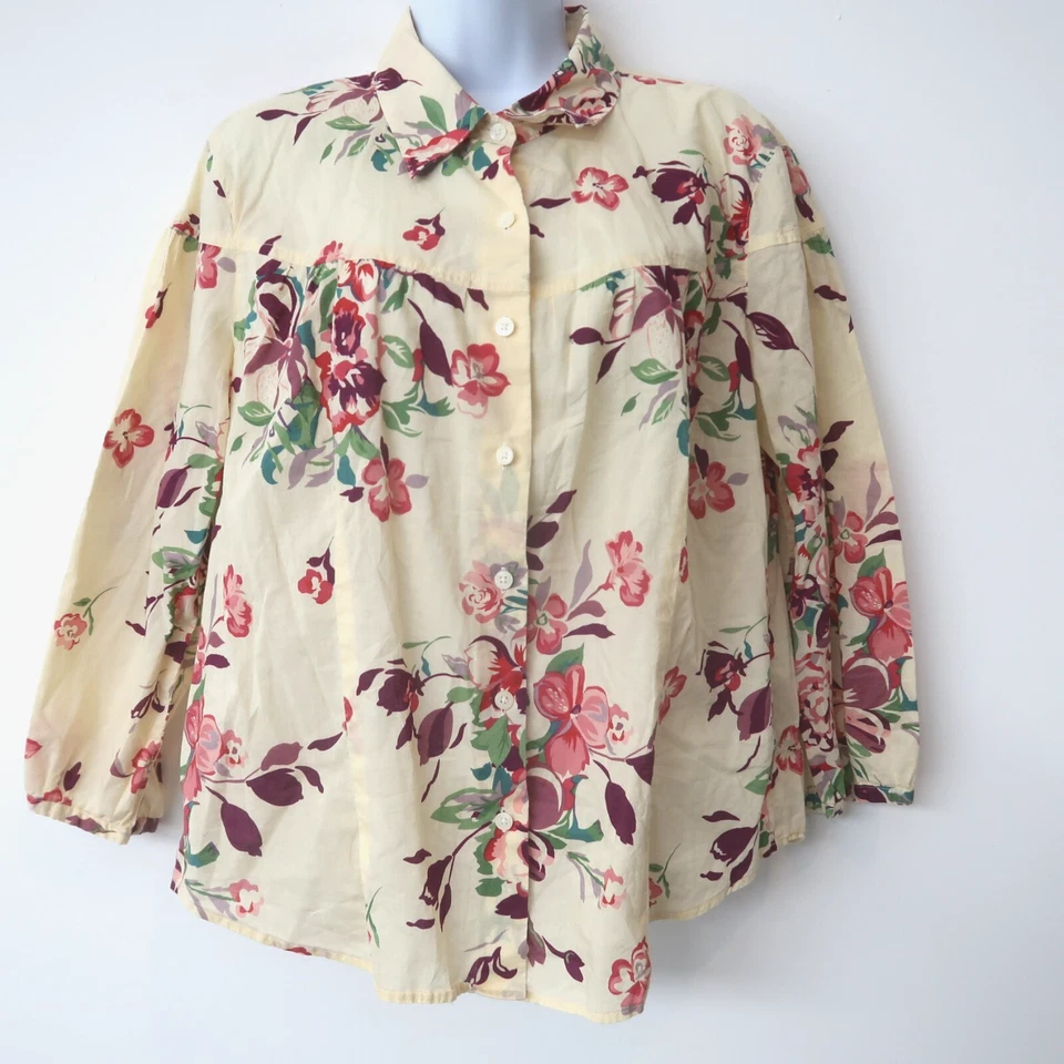 Blusa Van Heusen Floral Tamanho XL Botão para Cima Casa Boho Romântica Clássica - Imagem 1 de 4