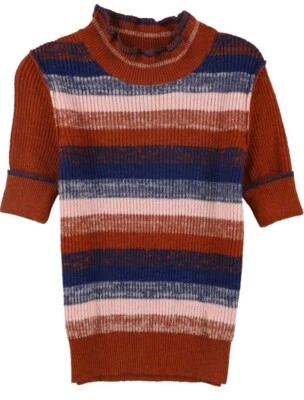 Free People Womens Striped Pullover Sweater Multicolor Small Petite  - Image 1 of 4