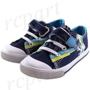New girl's kids casual shoes navy blue color summer multi color canvas comfort - Picture 1 of 8