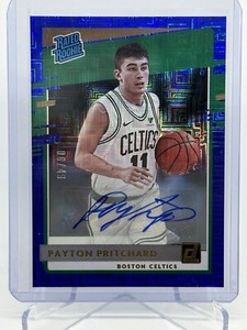 PAYTON PRITCHARD 2020-21 DONRUSS CHOICE RATED ROOKIE BLUE AUTO #/49 CELTICS RC