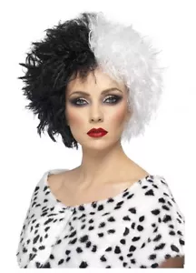 Cruella De Ville Vil Wig 101 Dalmatian Evil Madame Cosplay Costume Party Wigs - Picture 1 of 1