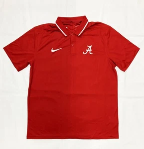 Nike Dri-FIT Alabama Crimson Tide UV Football Polo Shirt Men's L Maroon DV6748 - Picture 1 of 2