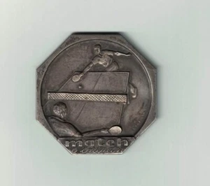 MEDAILLE COMPETITION DE PING-PONG 1934 L'INTRANSIGEANT ET MATCH GRAV. E. FRAISSE - Imagen 1 de 2