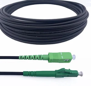 ® - Câble à Fibre Optique en Acier Blinde SC/APC à LC/APC OS2 Simplex Monomod... - Photo 1/7