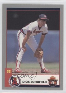 1990 Smokey Bear California Angels Dick Schofield #15