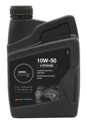 AVISTA OIL AVISTA Pulse Evo 4 Stroke 4-Takt Motorenöl SAE 10W-50 für Motorräder API SN 1L