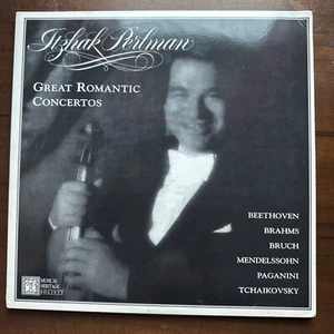 Itzhak Perlman,  Great Romantic Concertos  - 1994 Triple EX LP - MHS - Picture 1 of 4