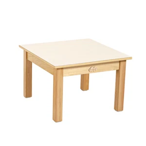 Jooyes Kids Birch Plywood White Square Table - H54cm - Picture 1 of 9
