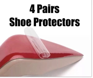 4 Pares Christian Louboutin Zapato Suela Protector Película Transparente Suela Roja - Imagen 1 de 5