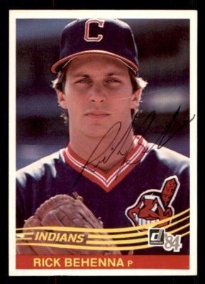 1984 Donruss Baseball #346 Rick Behenna Signed Autograph (no COA) - Image 1 of 2