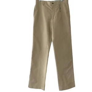 Chino Preppy Pants Men's 34x35 Tall Beige Straight Leg Minimalist Flat Front - Picture 1 of 10