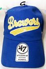 MILWAUKEE BREWERS '47 Clean Up Women's Sparkle Swoop Baseball Hat Adjustable NEW