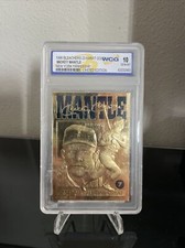 1996 Bleachers 23K Gold New York Yankees Mickey Mantle #7 MVP Card GEM-MINT 10