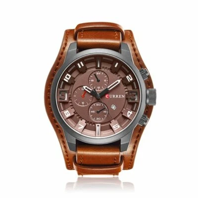 CURREN 8225 Quartz Fashion Watch Leather Strap Analog Display - Image 1 of 4