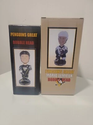 PITTSBURGH PENGUINS SGA Bobblehead Lot Of 2 Mario Lemieux Penguins Great - Image 1 of 4